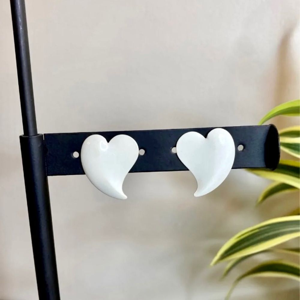 Retro Ghost Heart Earrings